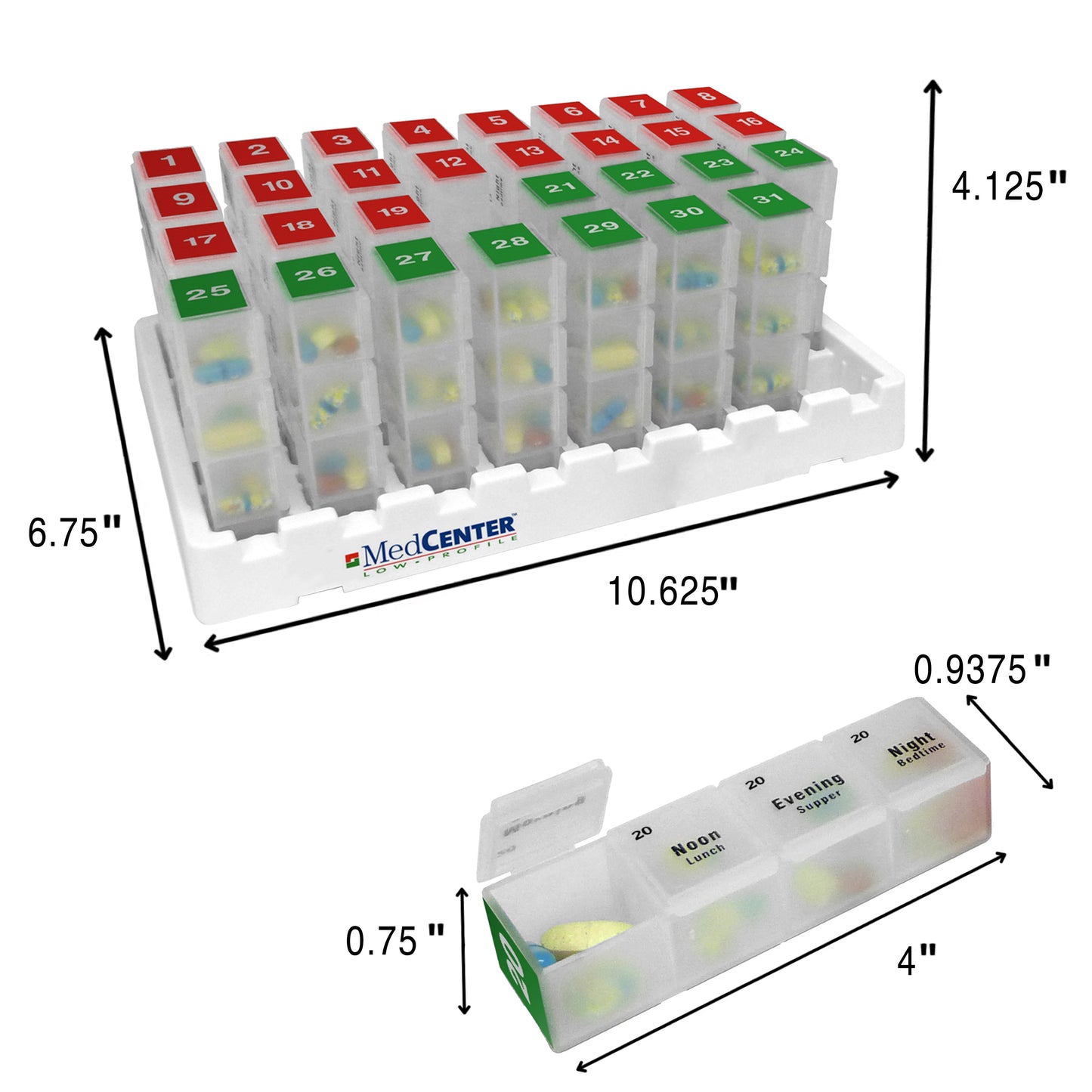 MedCenter Low Profile Organizer