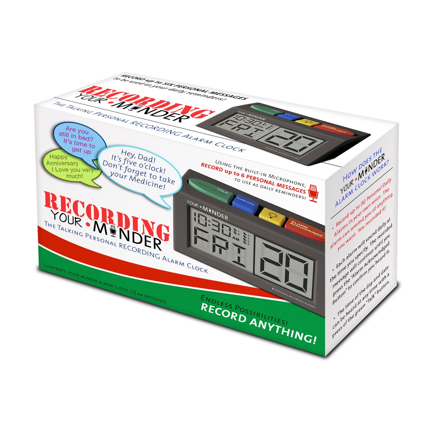MedCenter Recording Alarm Clock