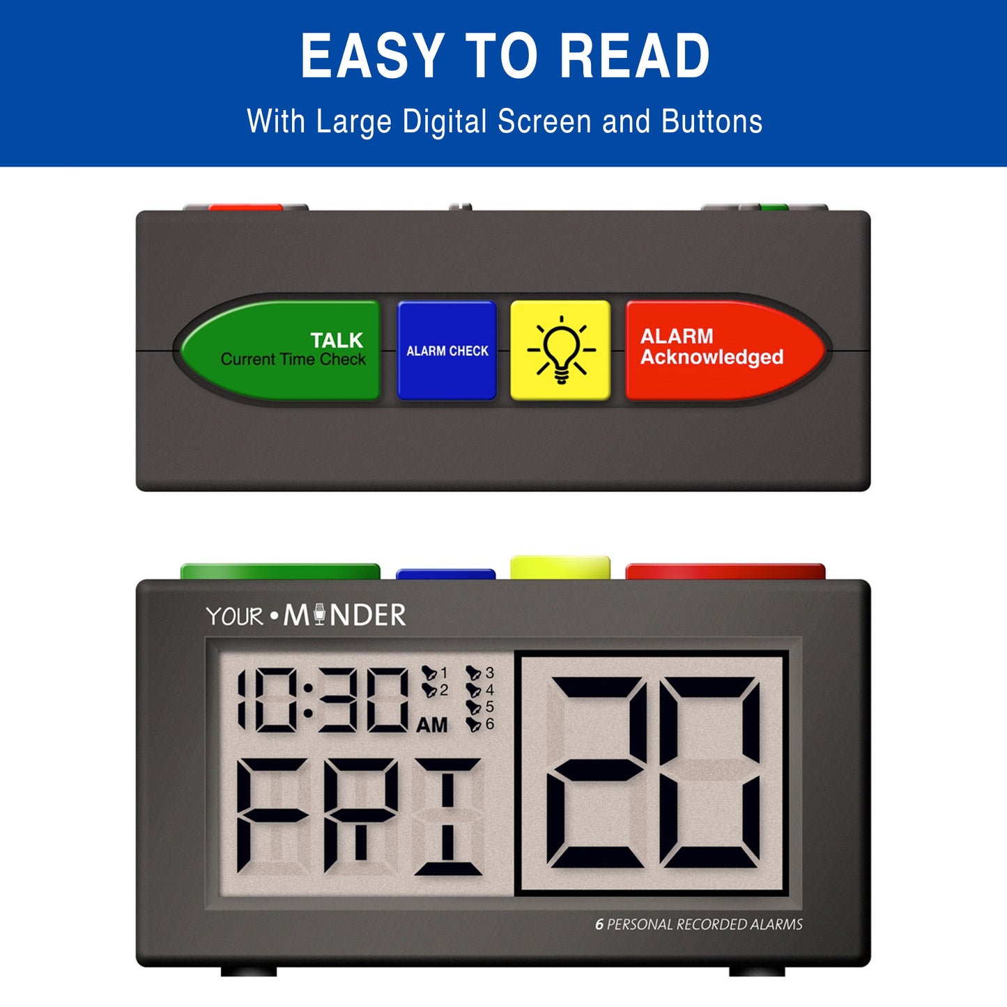 MedCenter Recording Alarm Clock