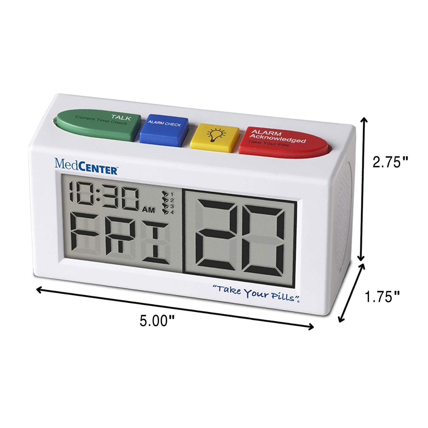 MedCenter Talking Alarm Clock