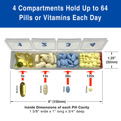 MedCenter Large Capacity Monthly and Weekly Travel Kit