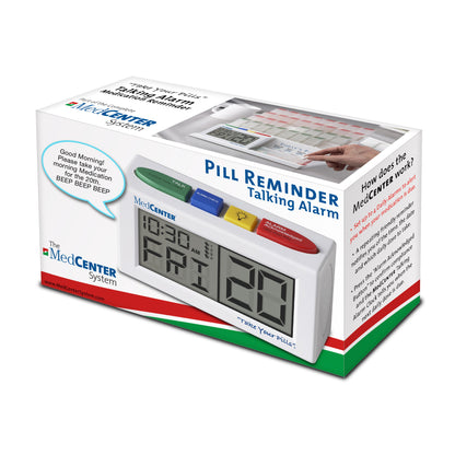 MedCenter Talking Alarm Clock with Adapter