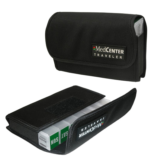 MedCenter 7 Day Nylon Travel Organizer