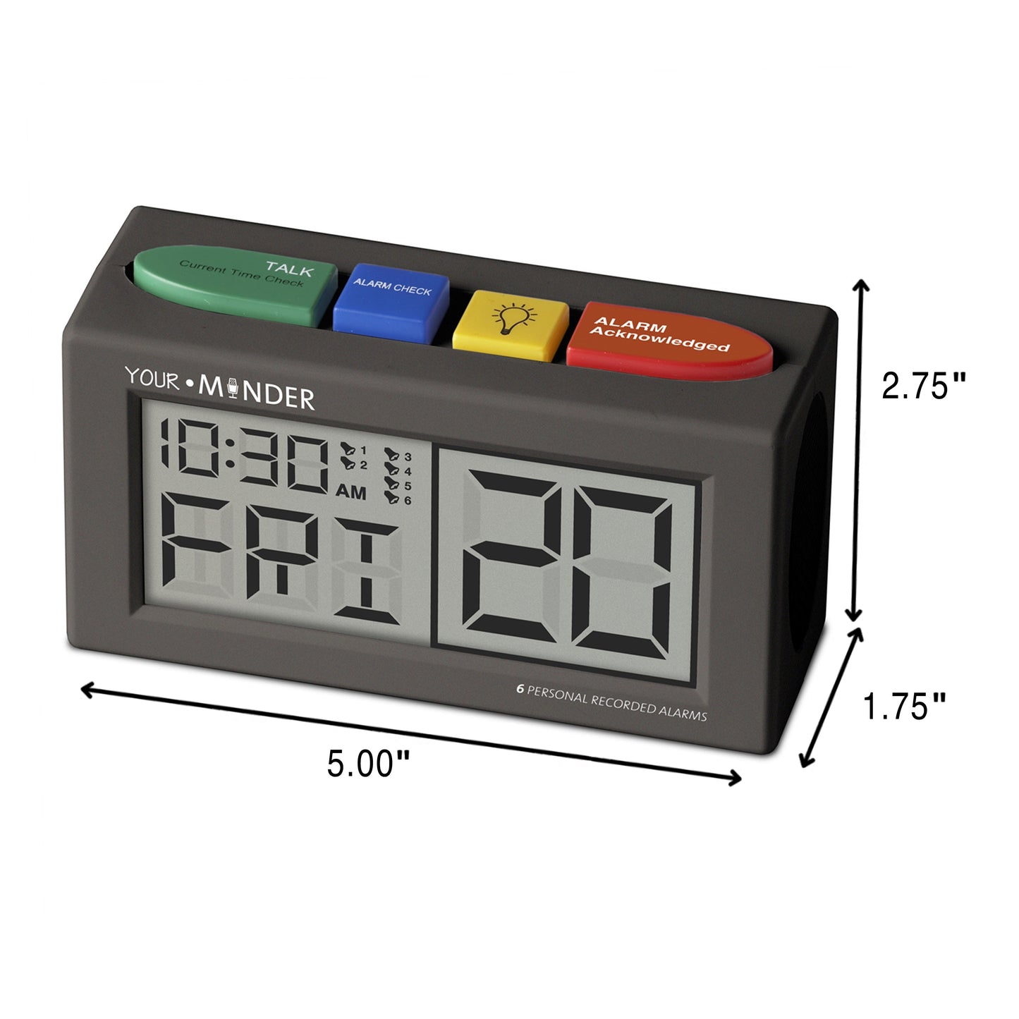 MedCenter Recording Alarm Clock with Adapter